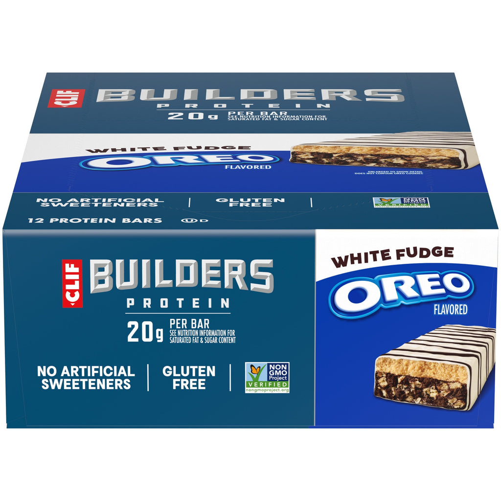 CLIF White Fudge OREO-Flavored Plant Based Protein Bars N5
