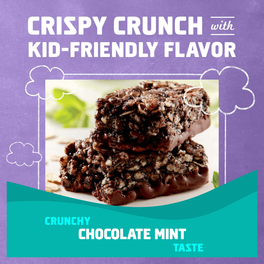 Protein Chocolate Flavored Mint Crispy Snack Bars, Gluten Free Protein Bars H2