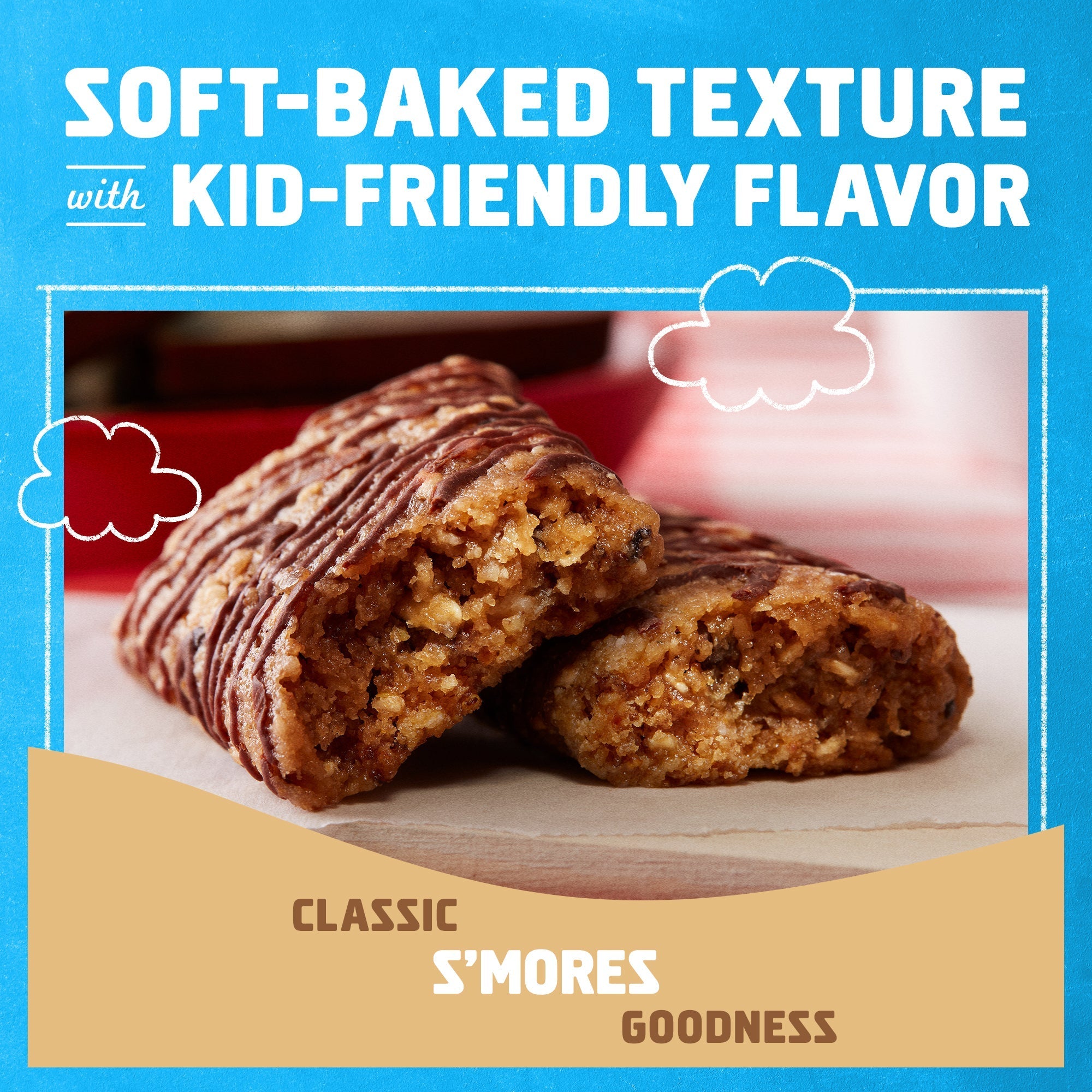 S'mores Soft-Baked Energy Snack Bars, Organic Granola Bars O9