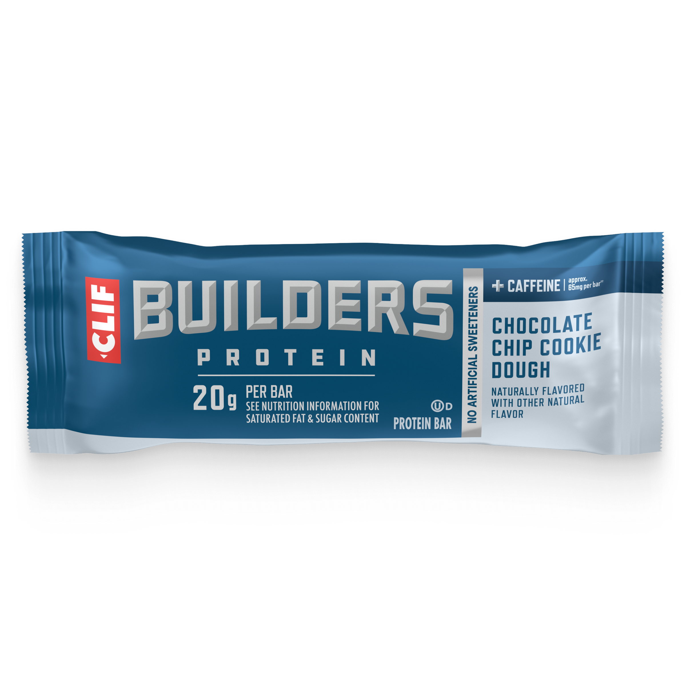 CLIF + Caffeine Chocolate Chip Cookie Dough Flavor Plant Based Protein Bars Y1