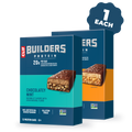 CLIF Chocolatey Mint and Chocolatey Peanut Butter Plant Based Protein Bars Variety Pack, 24 Bars Q6
