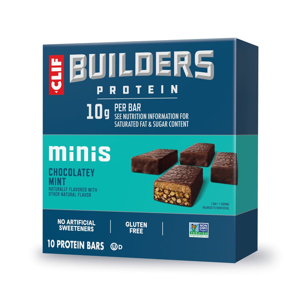 CLIF Minis Chocolatey Mint Plant Based Protein Bars B6