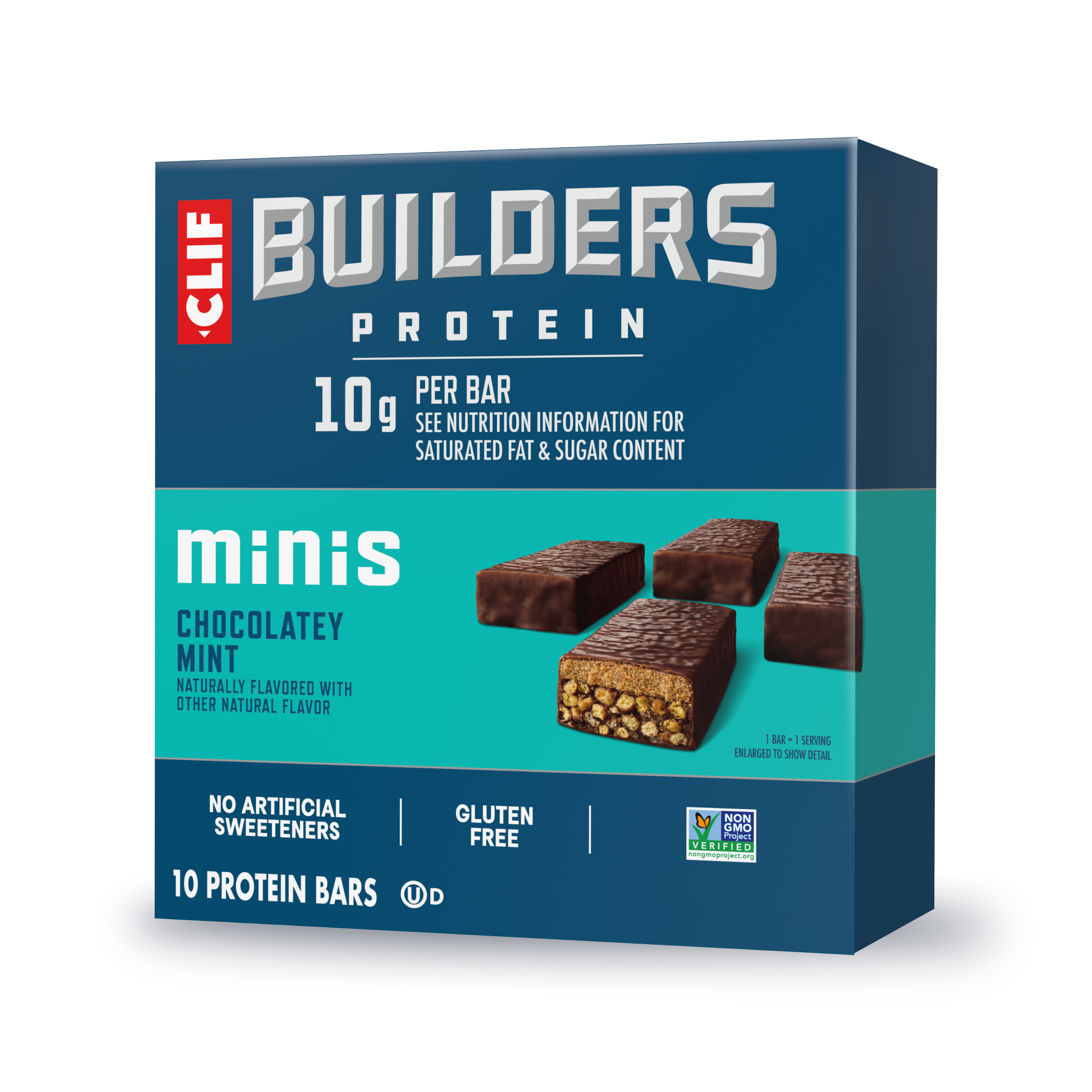 CLIF Minis Chocolatey Mint Plant Based Protein Bars B6