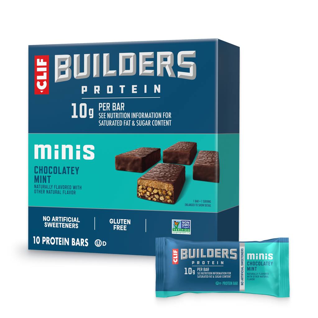 CLIF Minis Chocolatey Mint Plant Based Protein Bars B6
