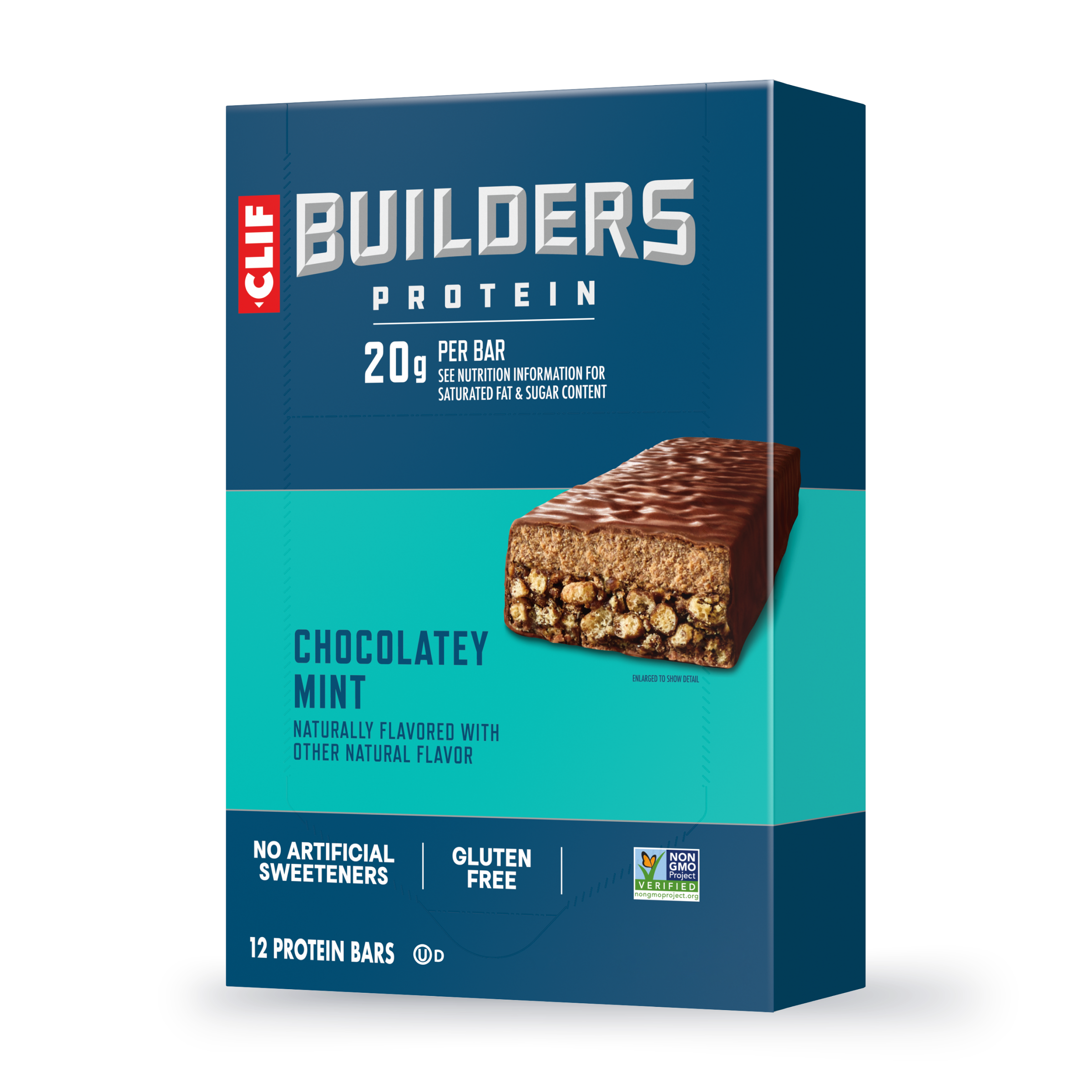 CLIF Chocolatey Mint Plant Based Protein Bars R2