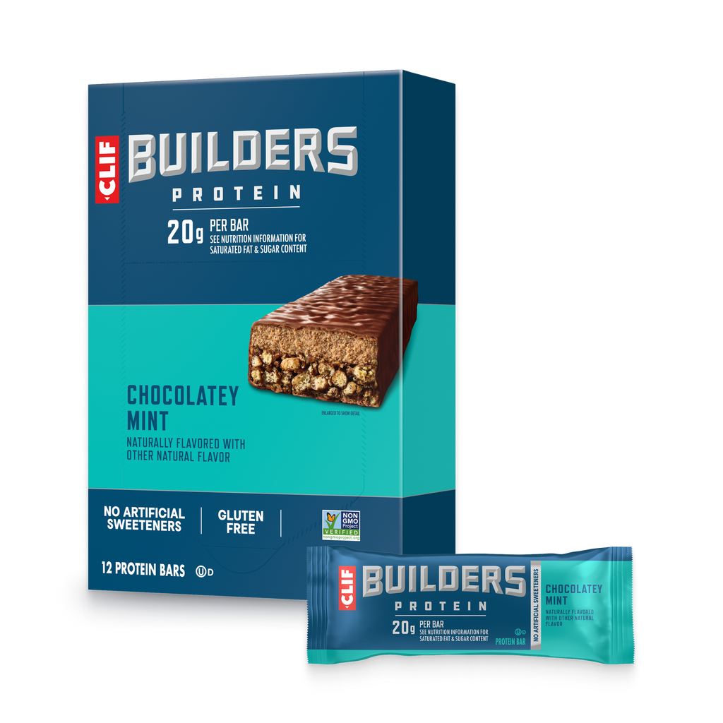 CLIF Chocolatey Mint Plant Based Protein Bars R2