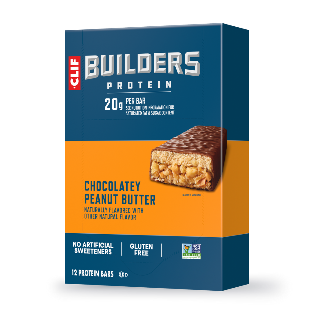 CLIF Chocolatey Peanut Butter Plant Based Protein Bars R9