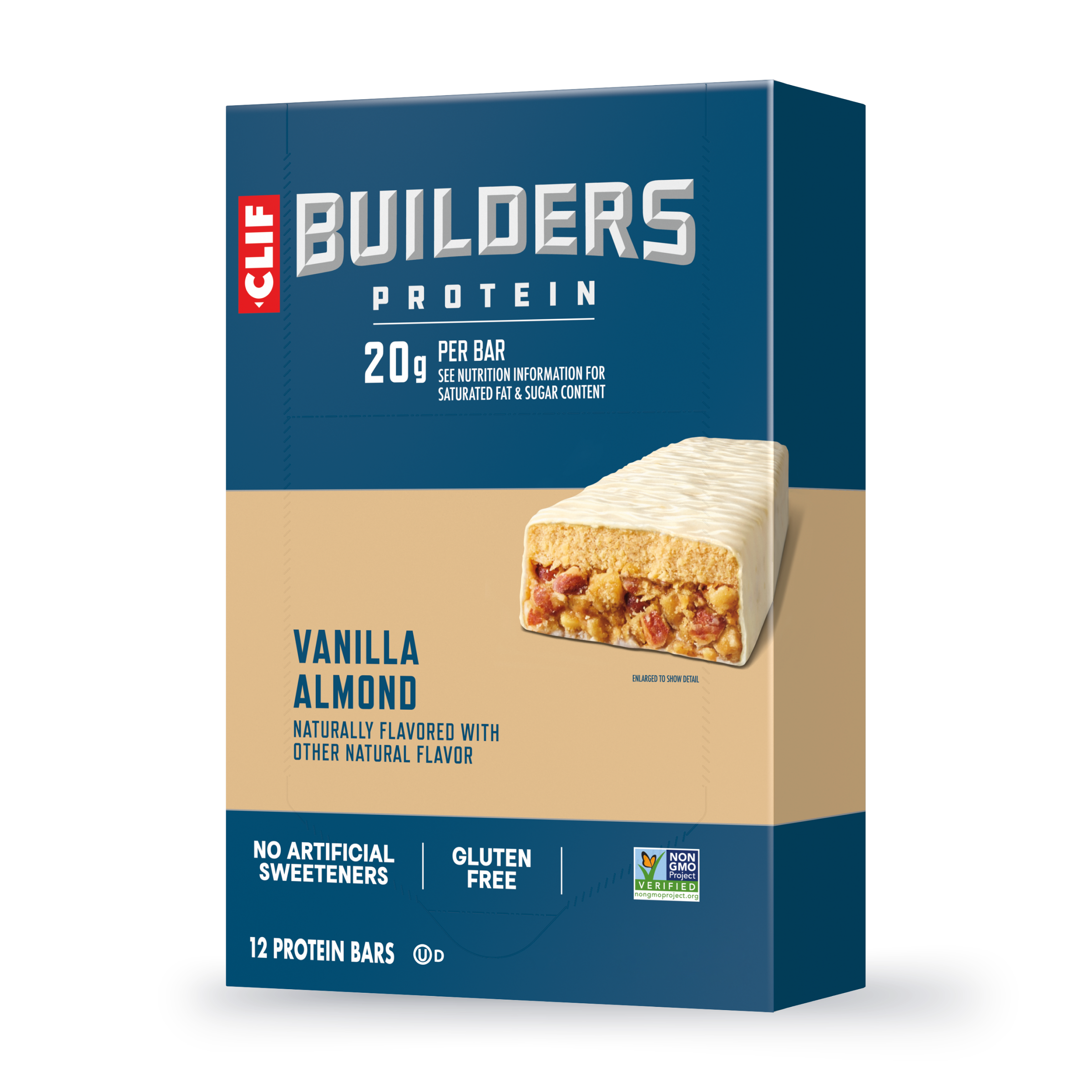 CLIF Vanilla Almond Flavor Plant Based Protein Bars Q3