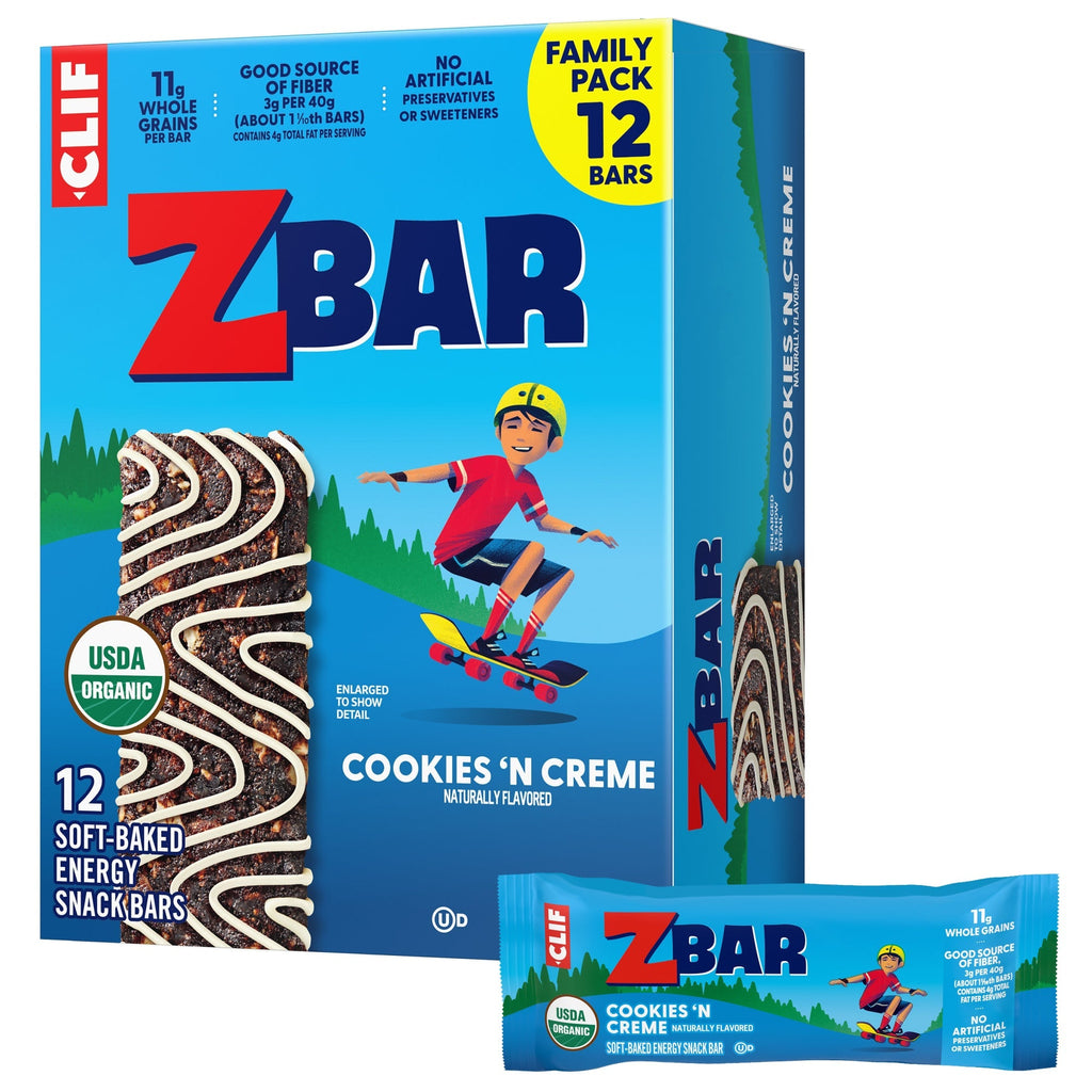 Cookies 'N Creme Flavor Soft-Baked Energy Snack Bar, Organic Granola Bar A3