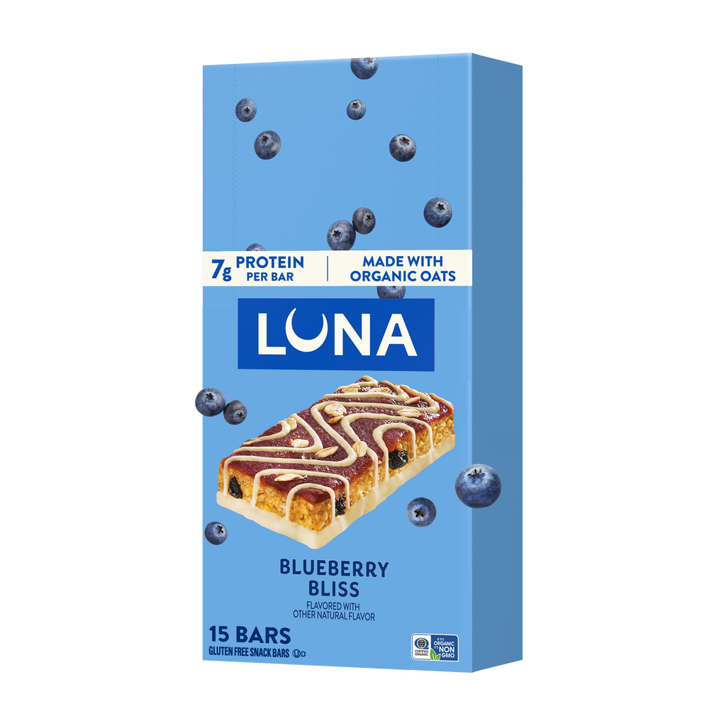 Bar Blueberry Bliss Flavor Gluten Free Snack Bars, Non-GMO Protein Bars V6