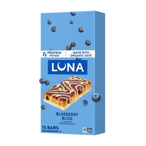 Bar Blueberry Bliss Flavor Gluten Free Snack Bars, Non-GMO Protein Bars V6