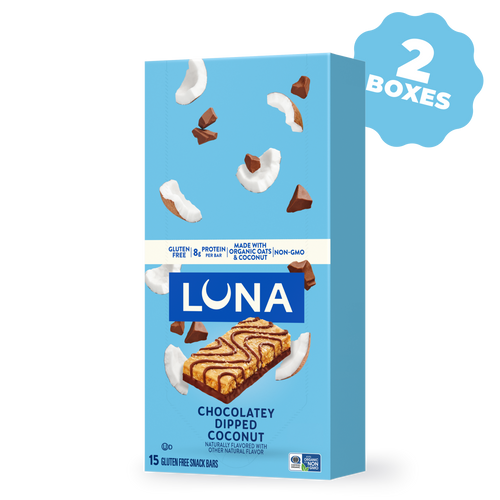 Bar Chocolatey Dipped Coconut Flavor Gluten Free Snack Bars, 30 Bars R6