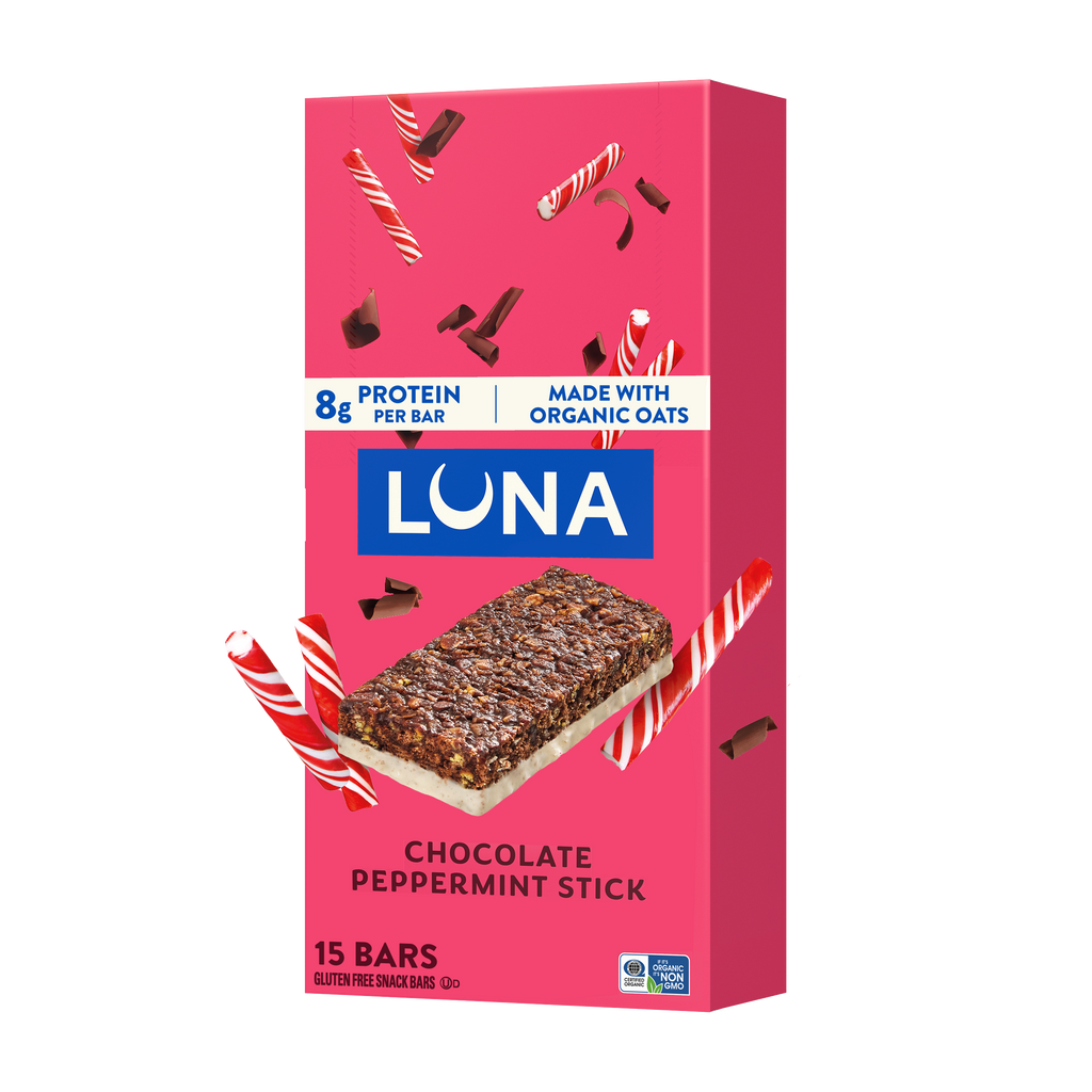 Bar Chocolate Peppermint Stick Flavor Gluten Free Snack Bars, Non-GMO Protein Bars S3