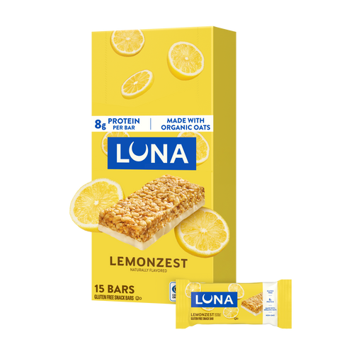 Bar LemonZest Flavor Gluten Free Snack Bars, Non-GMO Protein Bars L8