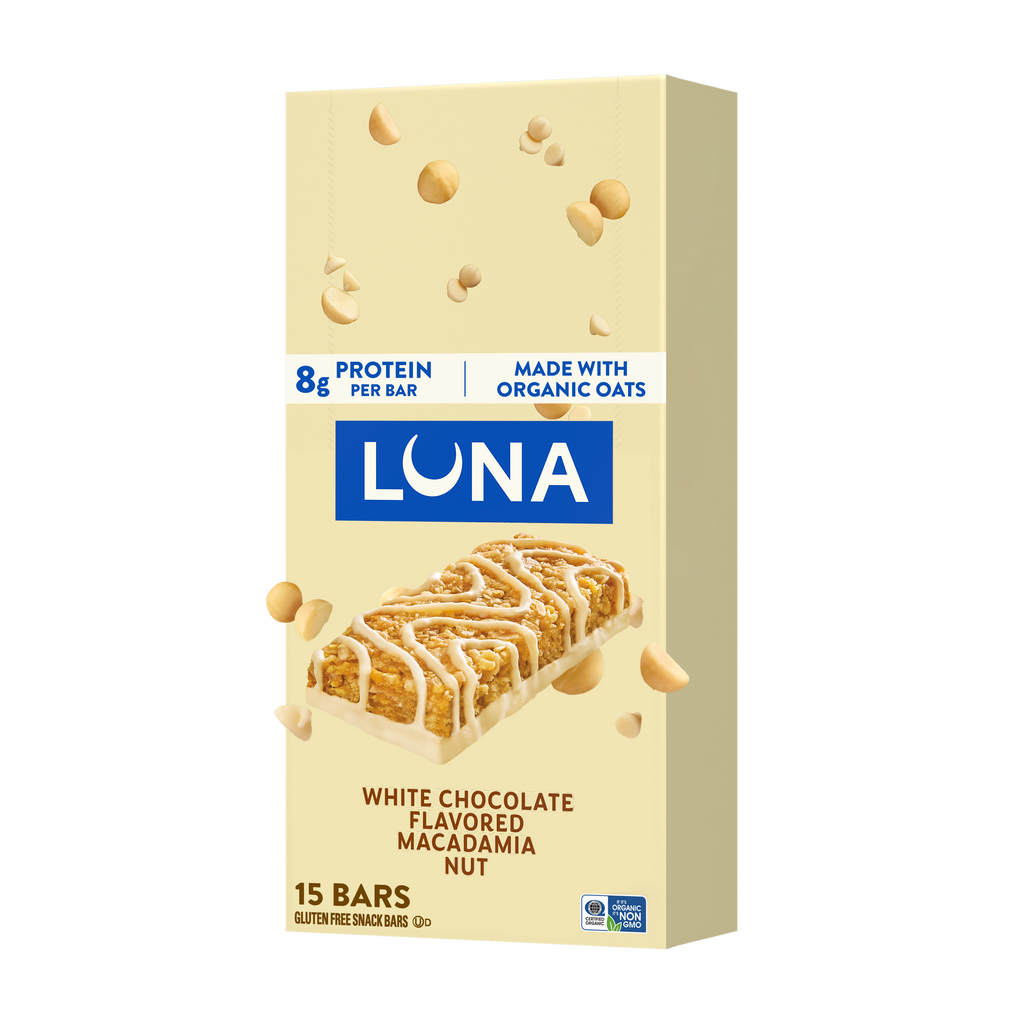 Bar White Chocolate Macadamia Flavor Gluten Free Snack Bar, Non-GMO Protein Bar G1
