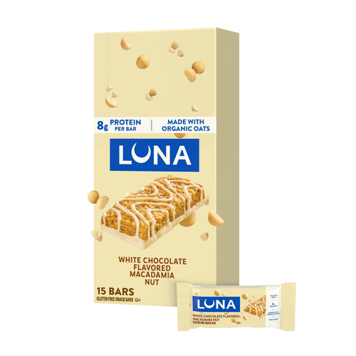 Bar White Chocolate Macadamia Flavor Gluten Free Snack Bar, Non-GMO Protein Bar G1