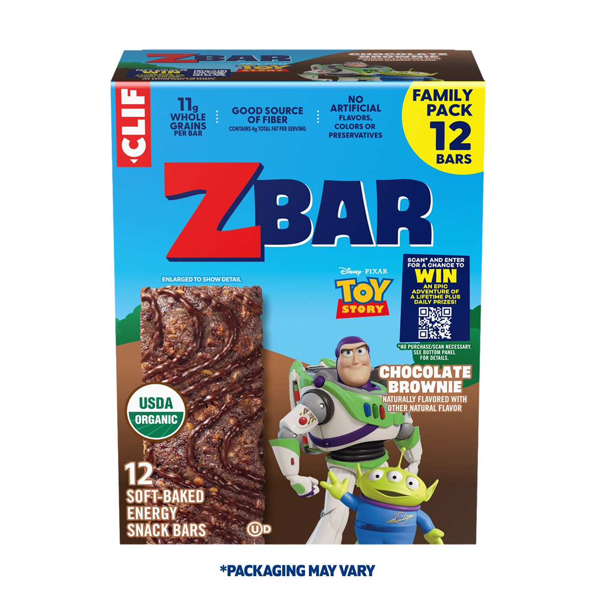 Chocolate Brownie Soft-Baked Energy Snack Bars, Organic Granola Bars V8