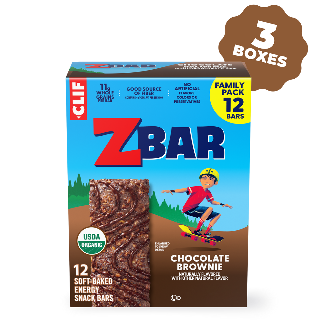 Chocolate Brownie Soft-Baked Energy Snack Bars, Organic Granola Bars V8