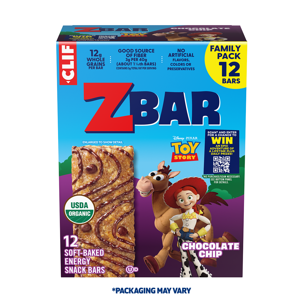 Chocolate Chip Soft-Baked Energy Snack Bars, Organic Granola Bars I9