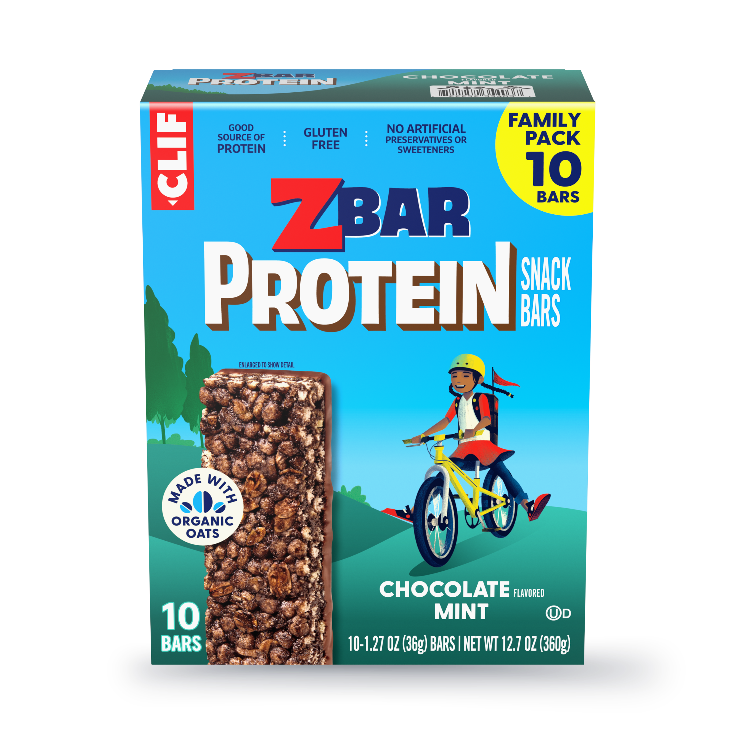 Protein Chocolate Flavored Mint Crispy Snack Bars, Gluten Free Protein Bars H2
