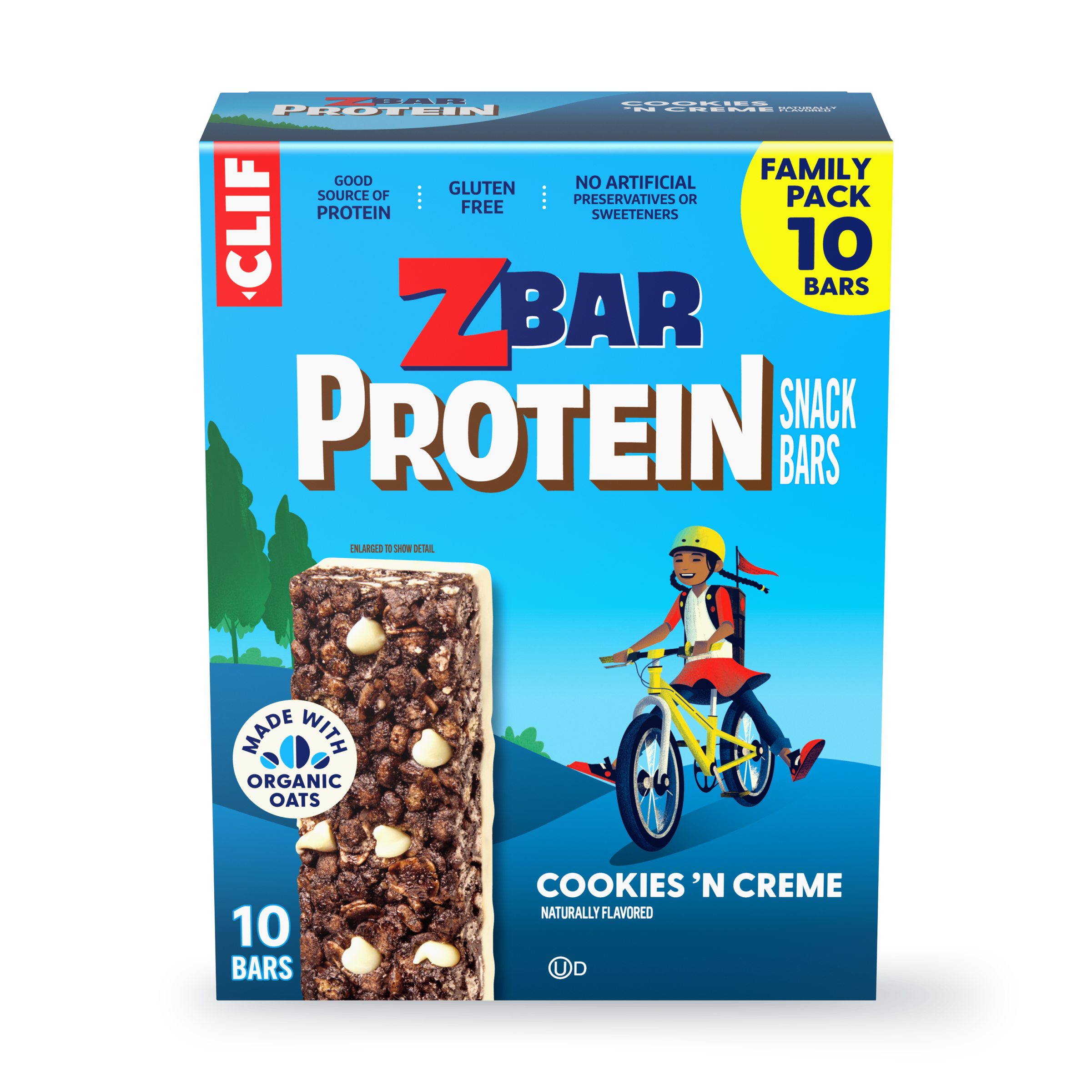 Protein Cookies 'N Creme Crispy Snack Bars, Gluten Free Protein Bars G3
