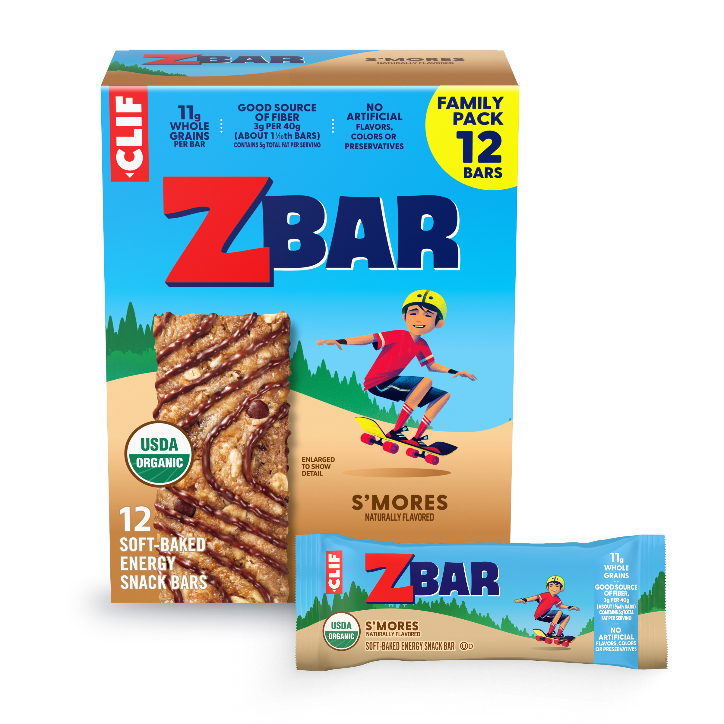 S'mores Soft-Baked Energy Snack Bars, Organic Granola Bars O9