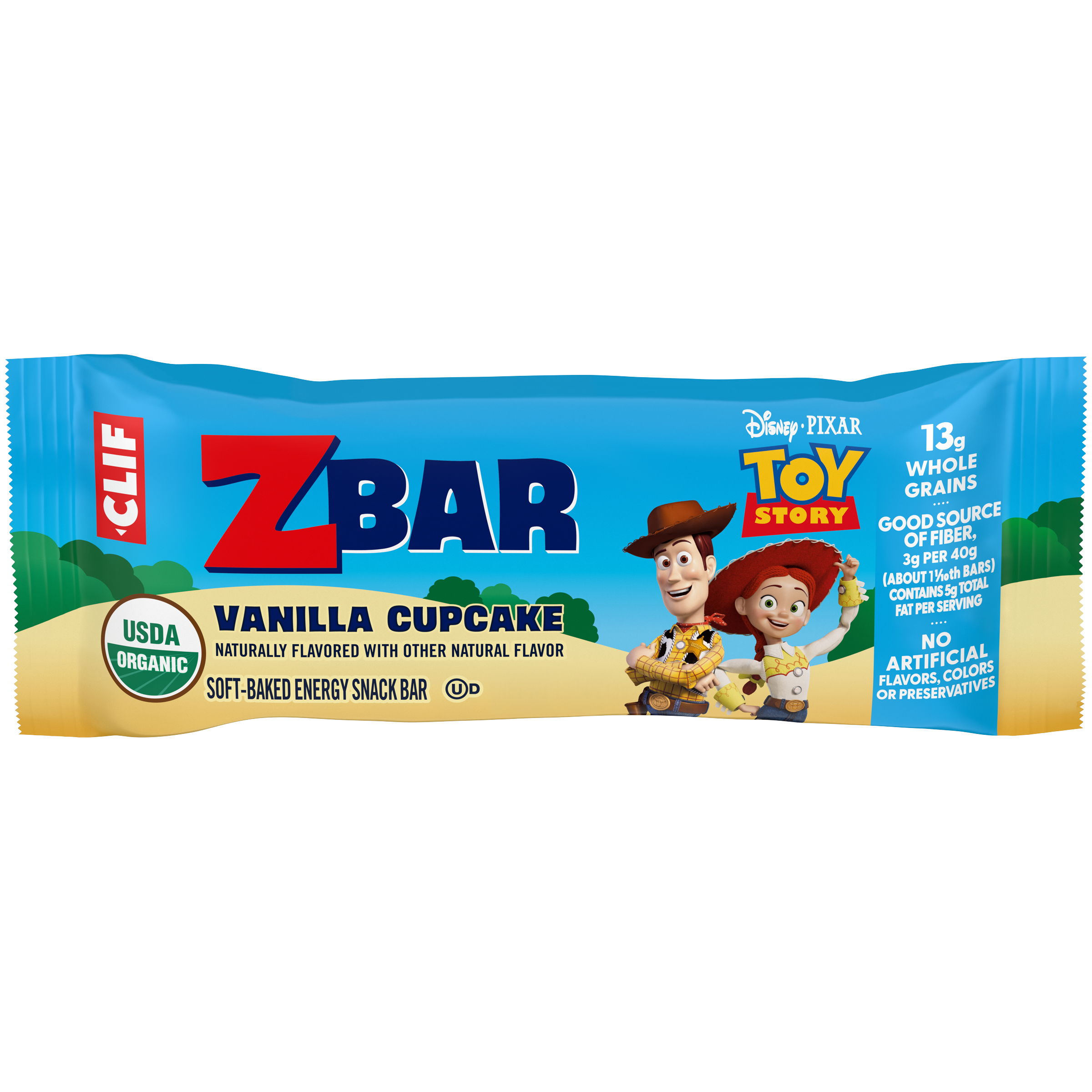 Toy Story - Vanilla Cupcake - Soft-Baked Energy Snack Bars - Non-GMO - 13g Whole Grains - USDA Organic Granola Bars (6 Pack) V7